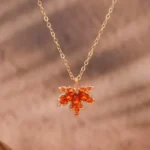 Autumn Flame Leaf Necklace - Image 9