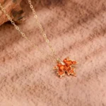 Autumn Flame Leaf Necklace - Image 8