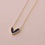 Noir Chic Heart Necklace - Image 4