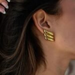 Tri-Wingline Studs Earrings - Image 3