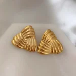 Refine Folded Studs Earrings - Image 5