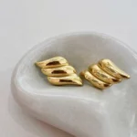 Tri-Wingline Studs Earrings - Image 7