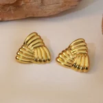 Refine Folded Studs Earrings