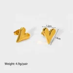 Velora Heart Studs Earrings - Image 8