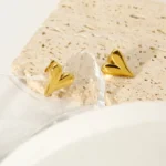 Velora Heart Studs Earrings - Image 9