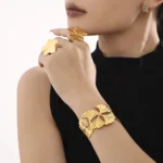 Auri Ginkgo Cuff Bracelet - Image 3
