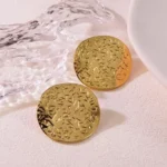 Terra Gold Disc Earrings
