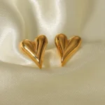 Velora Heart Studs Earrings