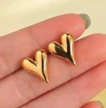 Velora Heart Studs Earrings - Image 7