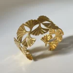 Auri Ginkgo Cuff Bracelet - Image 2