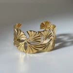 Auri Ginkgo Cuff Bracelet - Image 4
