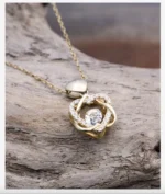 Promise Knot Heart Pendant Necklace - Image 6