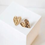 Crushed Heart Earring