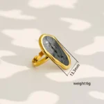 Puddle Abstract Adjustable Finger Ring - Image 4