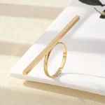 Axiom Gold Bar Finger Ring - Image 12