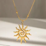 Ancient Solar Pendant Necklace