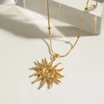 Ancient Solar Pendant Necklace - Image 2