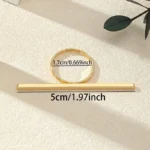 Axiom Gold Bar Finger Ring - Image 10