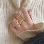 Tidal Wrap Adjustable Finger Ring - Image 5