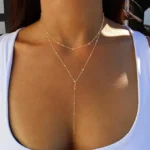 Cascade Fine Line Necklace - Image 8