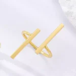Twin Balance Bar Finger Ring
