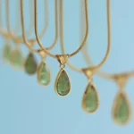 Peridot Drop Pendant Necklace - Image 9