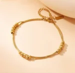 Golden Bubble Cluster Anklet - Image 3
