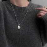 Luna Stone Drop Necklace - Image 9