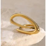 Paperclip Curve Adjustable Finger Ring