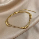 Golden Bubble Cluster Anklet - Image 4