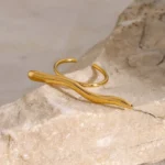 Mono Wave Adjustable Finger Ring - Image 2
