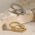Paperclip Curve Adjustable Finger Ring - Image 4