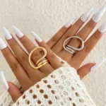 Tidal Wrap Adjustable Finger Ring - Image 3
