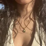 Peridot Drop Pendant Necklace - Image 10
