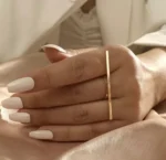 Axiom Gold Bar Finger Ring - Image 9