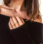 Axiom Gold Bar Finger Ring - Image 11