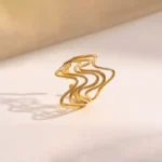 Ripple Effect Adjustable Finger Ring - Image 7