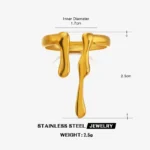 Fluid Etherea Adjustable Finger Ring - Image 5