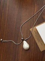 Luna Stone Drop Necklace - Image 6