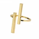Twin Balance Bar Finger Ring - Image 2
