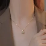 Tranquil Dewdrop Pendant Necklace - Image 3
