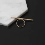 Axiom Gold Bar Finger Ring - Image 5