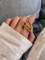 Paperclip Curve Adjustable Finger Ring - Image 5