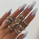 Twisting Serpent Adjustable Finger Ring - Image 5