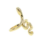 Twisting Serpent Adjustable Finger Ring - Image 2