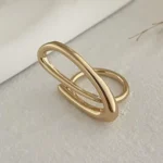 Paperclip Curve Adjustable Finger Ring - Image 9