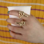Twisting Serpent Adjustable Finger Ring - Image 6