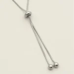 Double-Drop Lariat Necklace - Image 2