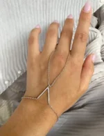 Wishbone Hand Chain ( GOLD) - Image 4