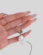 Luna Stone Drop Necklace - Image 2